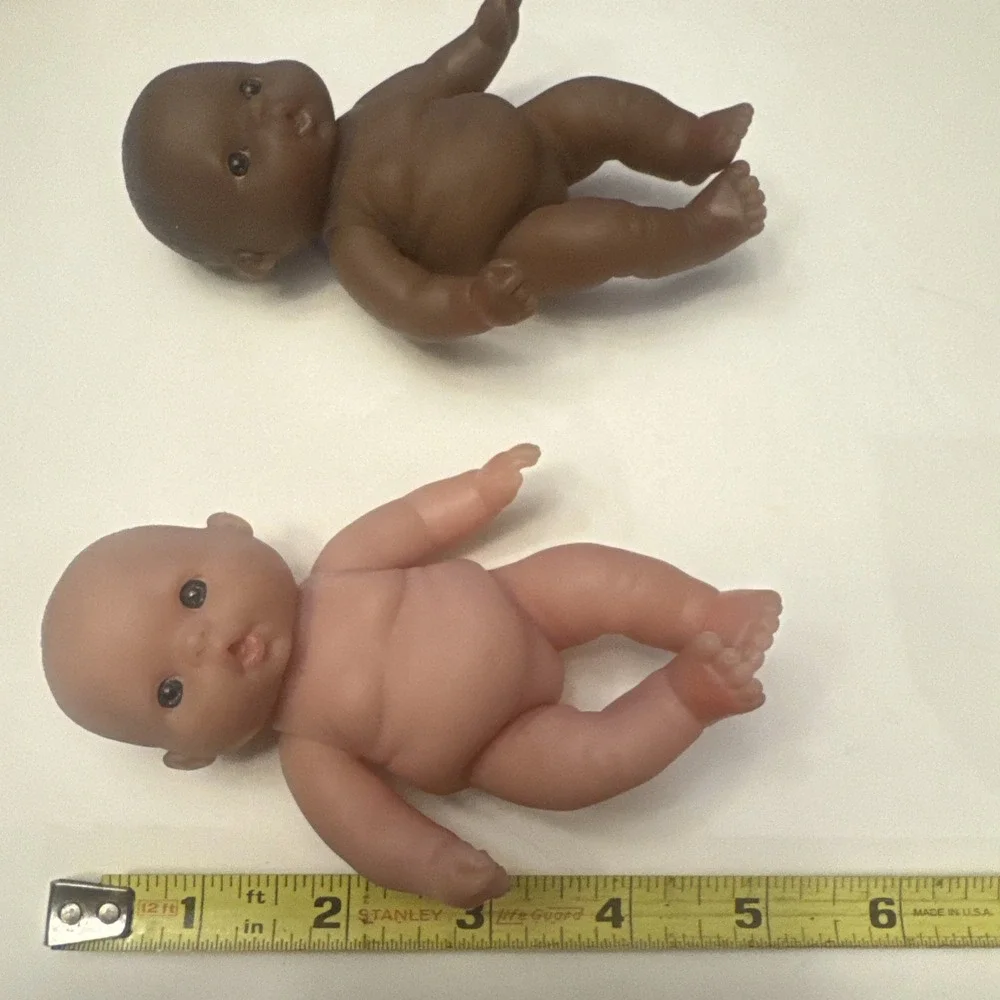 Lot 2X Berenguer Mini NEWBORN Realistic Baby Doll Set Of 2 Tiny Cuties
